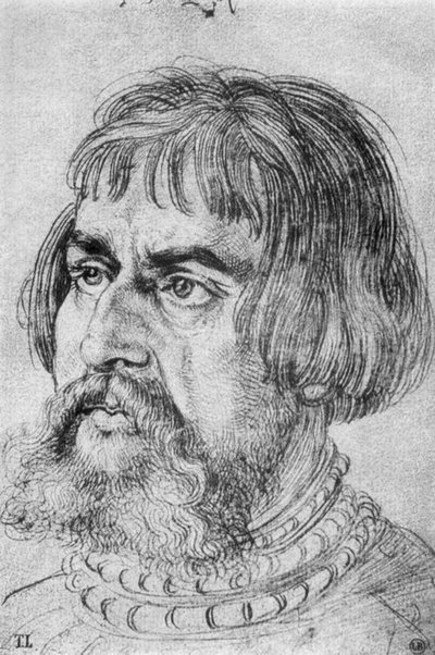 Portrait of Lucas Cranach the Elder by Albrecht Dürer
